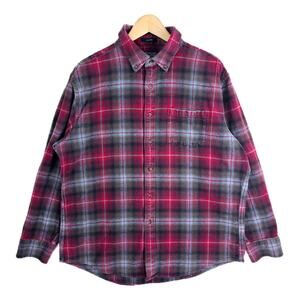 Pendleton Mason Flannel Button Down Red Plaid Long Sleeve Shirt - Men’s XL